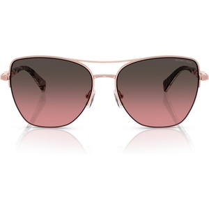 Michael Kors womens Mk1163 Dorado Beach Square Sunglasses(Rose Gold Shiny/Brown Rose Gradient)