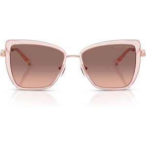 Michael Kors womens Mk1178 Sea Island Butterfly Sunglasses(Pink Transparent/Grey Gradient)