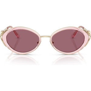 Michael Kors womens Mk1179 Key West Oval Sunglasses(Bouquet Pink/Plum Blue Gradient)