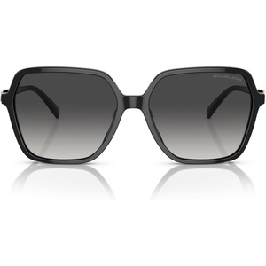 Michael Kors womens Mk2196u Jasper Universal Fit Square Sunglasses(Black/Dark Grey Gradient)