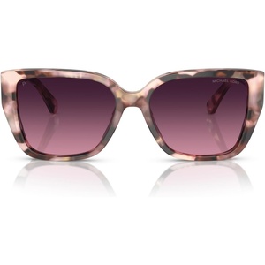 Michael Kors womens Mk2199 Acadia Rectangular Sunglasses(Pink Pearlized Tortoise/Burgundy Gradient Polarized)
