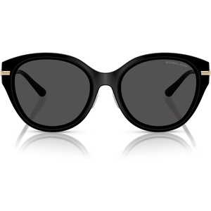 Michael Kors womens Mk2229d Tianjin Round Sunglasses(Black/Dark Grey Solid)