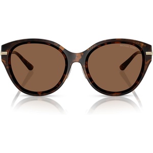Michael Kors womens Mk2229d Tianjin Round Sunglasses(Dark Tortoise/Dark Brown Solid)