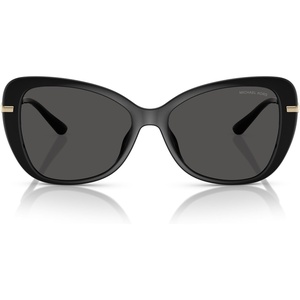 Michael Kors womens Mk2230u Saint Croix Universal Fit Butterfly Sunglasses(Black/Dark Grey Solid)