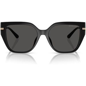 Michael Kors womens Mk2231u St. Barths Universal Fit Square Sunglasses(Black/Dark Grey Solid)