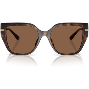 Michael Kors womens Mk2231u St. Barths Universal Fit Square Sunglasses(Dark Tortoise/Dark Brown Solid)