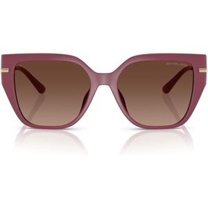 Michael Kors womens Mk2231u St. Barths Universal Fit Square Sunglasses(Mulberry/Brown Gradient Polarized)