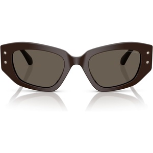Michael Kors womens Mk2234b Le Praz Cat Eye Sunglasses(Chocolate/Chocolate Solid)