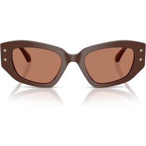 Michael Kors womens Mk2234b Le Praz Cat Eye Sunglasses(Nutmeg/Nutmeg Solid)