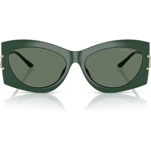 Michael Kors womens Mk2235u Navarra Universal Fit Square Sunglasses(Bosco/Green Solid)