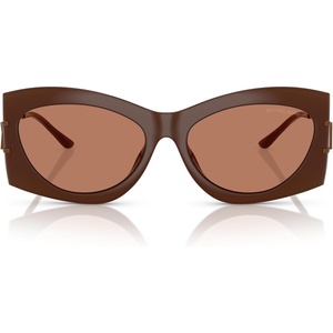 Michael Kors womens Mk2235u Navarra Universal Fit Square Sunglasses(Nutmeg/Nutmeg Solid)
