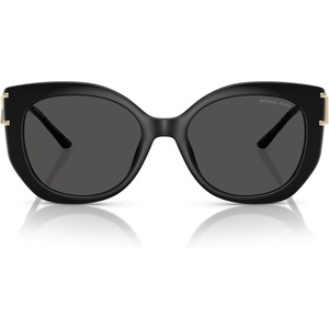 Michael Kors womens Mk2236u Alicante Universal Fit Cat Eye Sunglasses(Black/Dark Grey Solid)