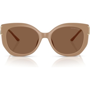 Michael Kors womens Mk2236u Alicante Universal Fit Cat Eye Sunglasses(Camel/Brown Solid)