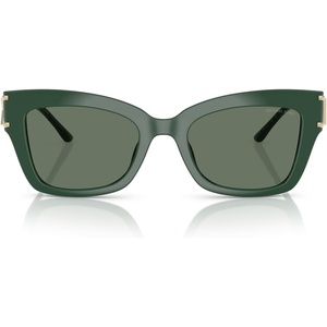 Michael Kors womens Mk2237u Cantabria Universal Fit Square Sunglasses(Bosco/Green Solid)