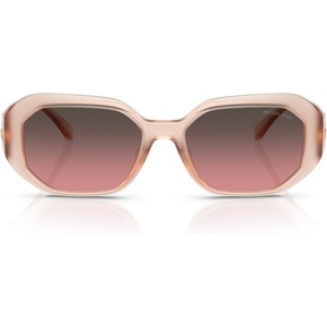 Michael Kors womens Mk2240u Siesta Key Universal Fit Rectangular Sunglasses(Light Sand/Brown Rose Gradient)