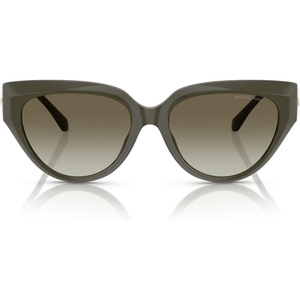 Michael Kors womens Mk2241u Boca Raton Universal Fit Cat Eye Sunglasses(Olive/Light Green Gradient Dark Green)