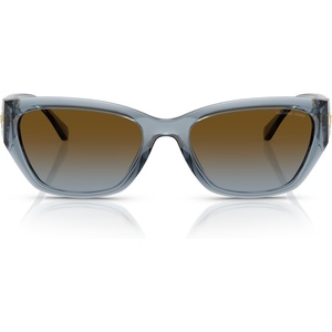 Michael Kors womens Mk2242d Pearl River Butterfly Sunglasses(Denim Transparent/Brown Blue Gradient)