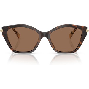 Michael Kors womens Mk2246u Catskills Universal Fit Butterfly Sunglasses(Dark/Cream Tortoise/Brown Solid)