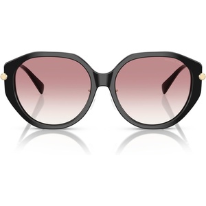 Michael Kors womens Mk2248d Jinan Round Sunglasses(Black/Pink Gradient)