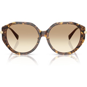 Michael Kors womens Mk2248d Jinan Round Sunglasses(Brown Pearlized Tortoise/Brown Gradient)