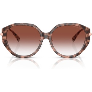 Michael Kors womens Mk2248d Jinan Round Sunglasses(Pink Tortoise/Rose Gradient)