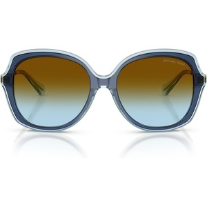 Michael Kors womens Mk2273u Canary Islands Universal Fit Square Sunglasses(Navy/Brown Blue Gradient Bio)