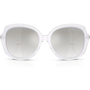 Michael Kors womens Mk2273u Canary Islands Universal Fit Square Sunglasses(White/Grey Clear Gradient Bio)