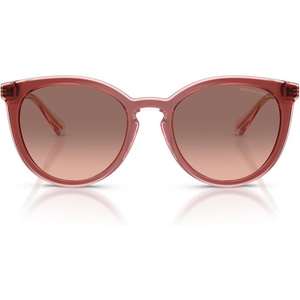 Michael Kors womens Mk2274u Tarifa Universal Fit Round Sunglasses(Rosewood/Brown Pink Gradient Bio)