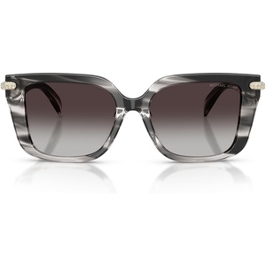 Michael Kors womens Mk2275bu Santo Domingo Universal Fit Square Sunglasses(Black Horn/Grey Gradient)