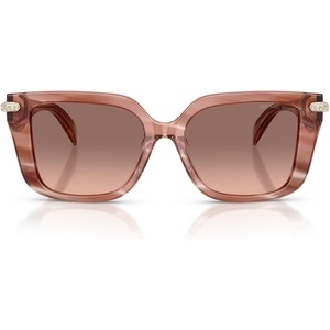 Michael Kors womens Mk2275bu Santo Domingo Universal Fit Square Sunglasses(Pink Horn/Brown Pink Gradient)