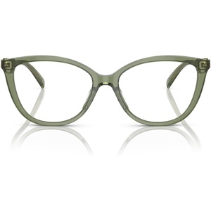 Michael Kors womens Mk4109u Westminster Universal Fit Cat Eye Prescription Eyewear Frames(Green Transparent/Demo Lens)