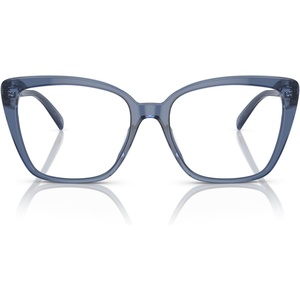 Michael Kors womens Mk4110u Avila Universal Fit Square Prescription Eyewear Frames(Blue Transparent/Demo Lens)