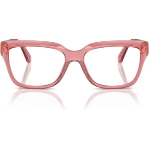 Michael Kors womens Mk4117u Birmingham Universal Fit Rectangular Prescription Eyewear Frames(Rose Transparent/Demo Lens)