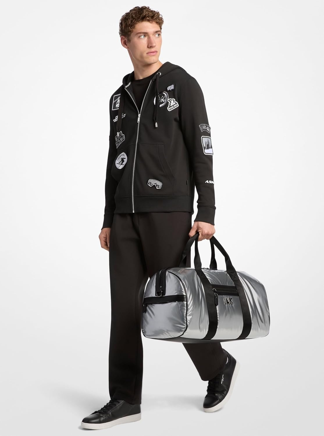 image:imageMichael Kors Brooklyn Flight Duffle BagGunmetal HardwareGunmetal