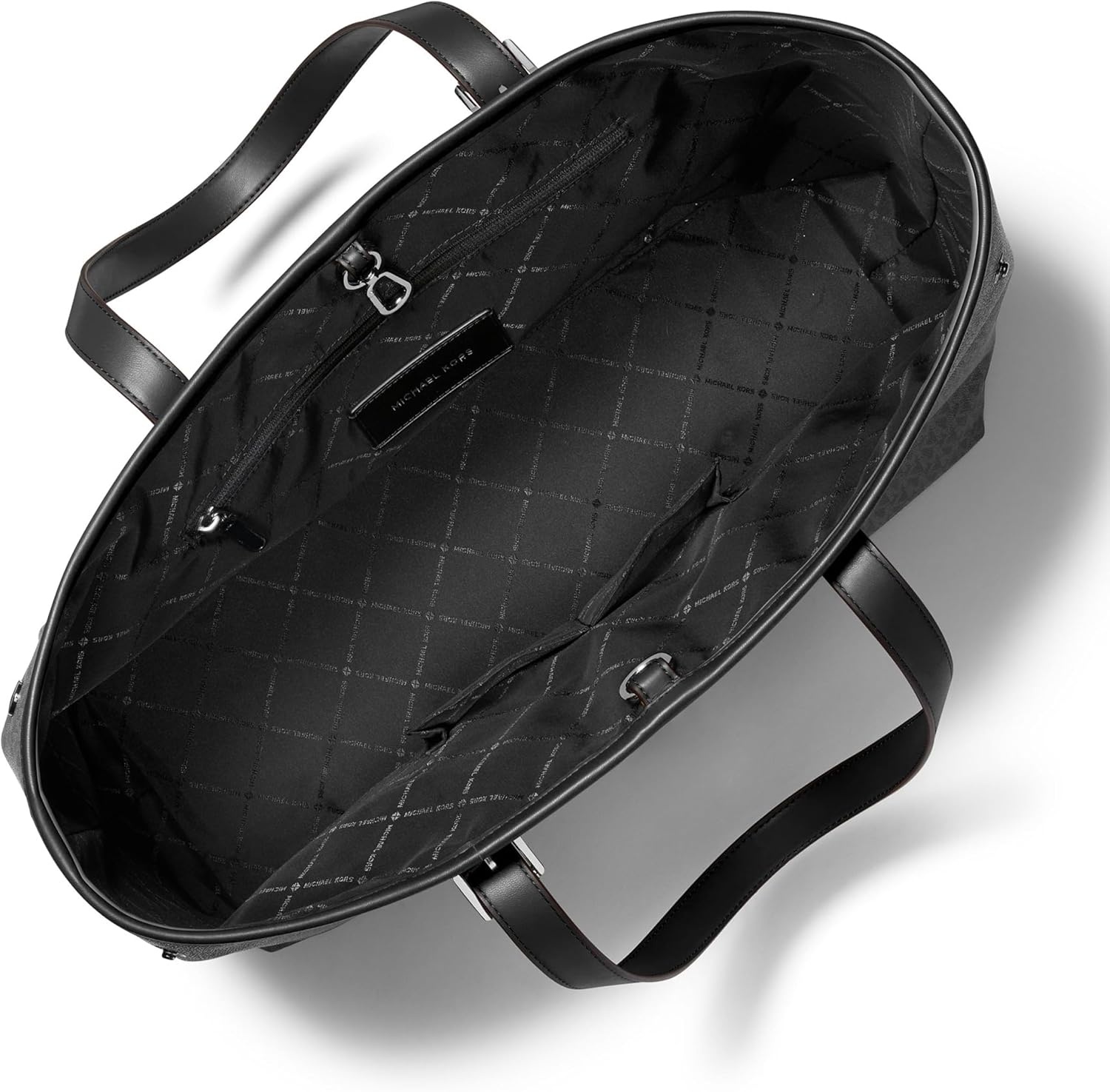 image:imageMichael Kors Hudson Everyday ToteSilvertone HardwareMk SignatureBlack