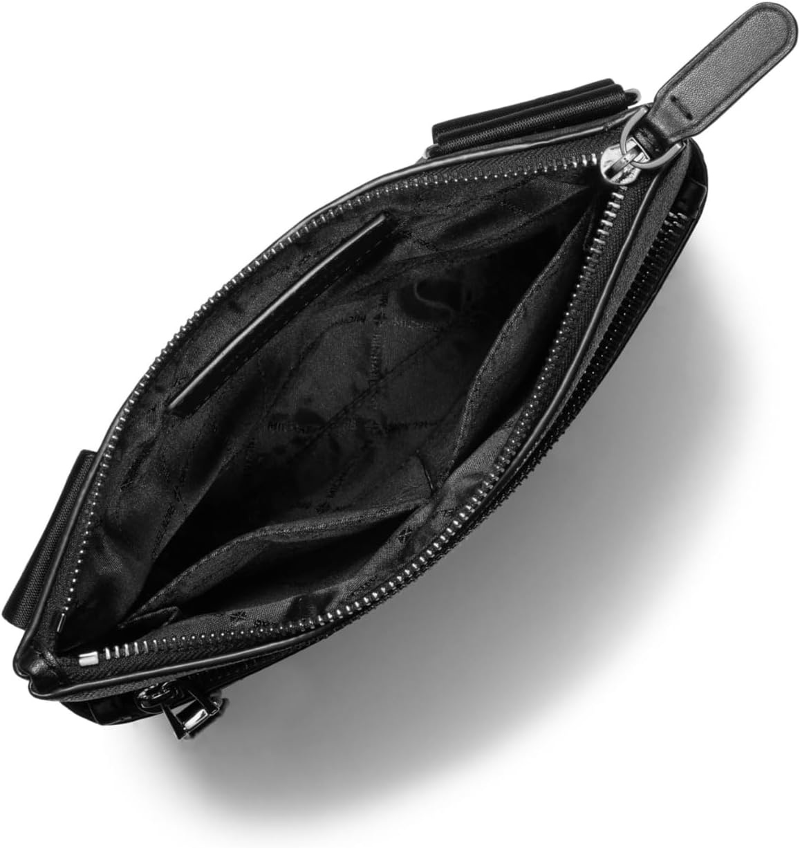 image:imageMichael Kors Hudson Flat CrossbodyLight GunmetalhardwareBlack