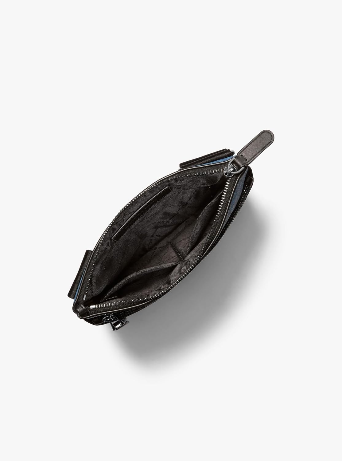 image:imageMichael Kors Hudson Flat CrossbodyLight GunmetalhardwareImperial Blue