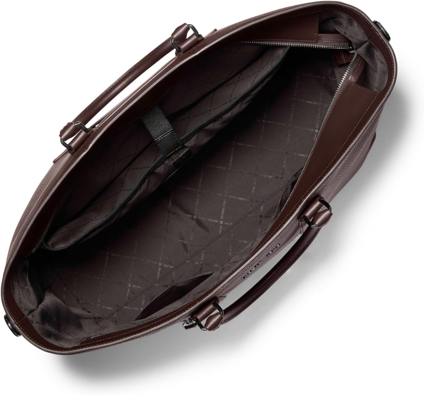 image:imageMichael Kors Hudson Getaway ToteLight Gunmetal HardwareChocolate
