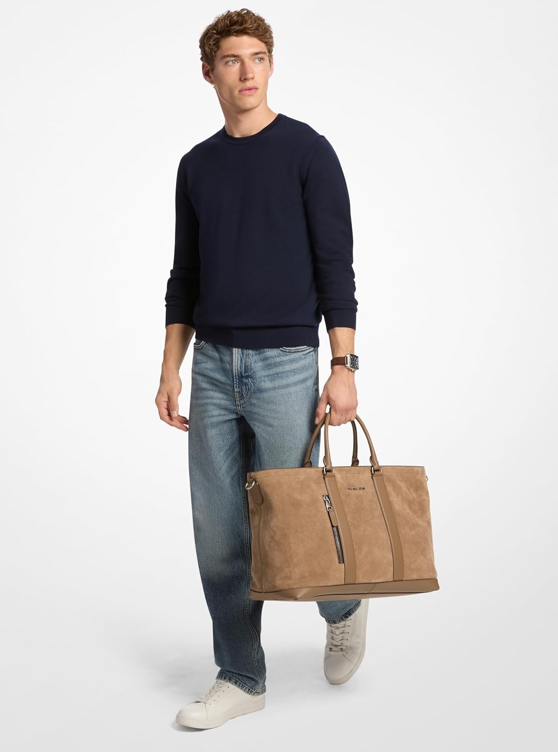 image:imageMichael Kors Hudson Getaway ToteNickeltone HardwareHusk