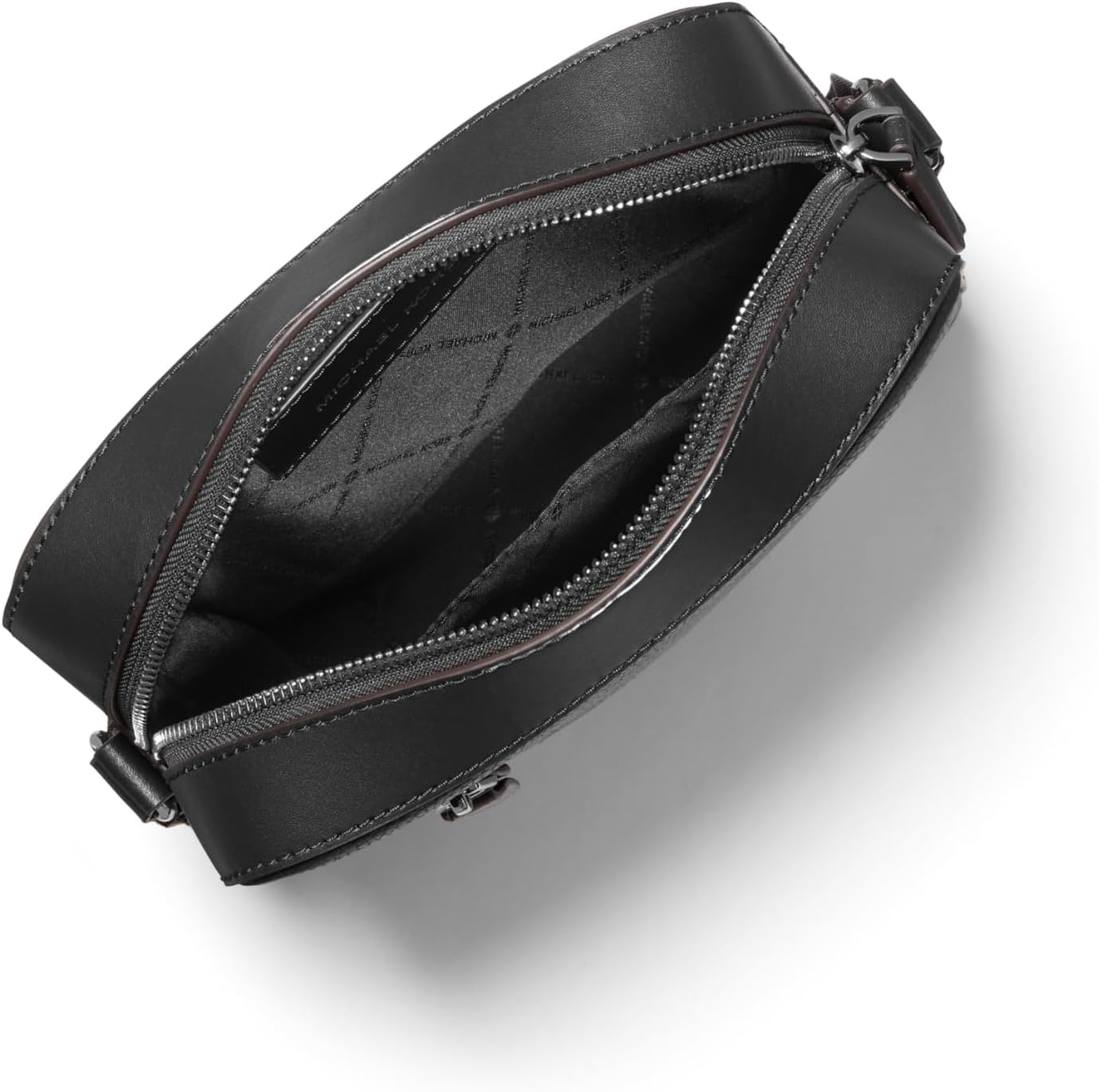 image:imageMichael Kors Hudson Vertical Zip Flight BagLight Gunmetal HardwareBlack
