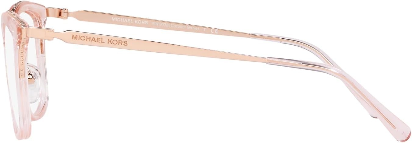 image:imageMichael Kors MK3032 Coconut Grove Prescription Eyewear Frames Rose GoldPink TransparentDemo Lens 51 mm