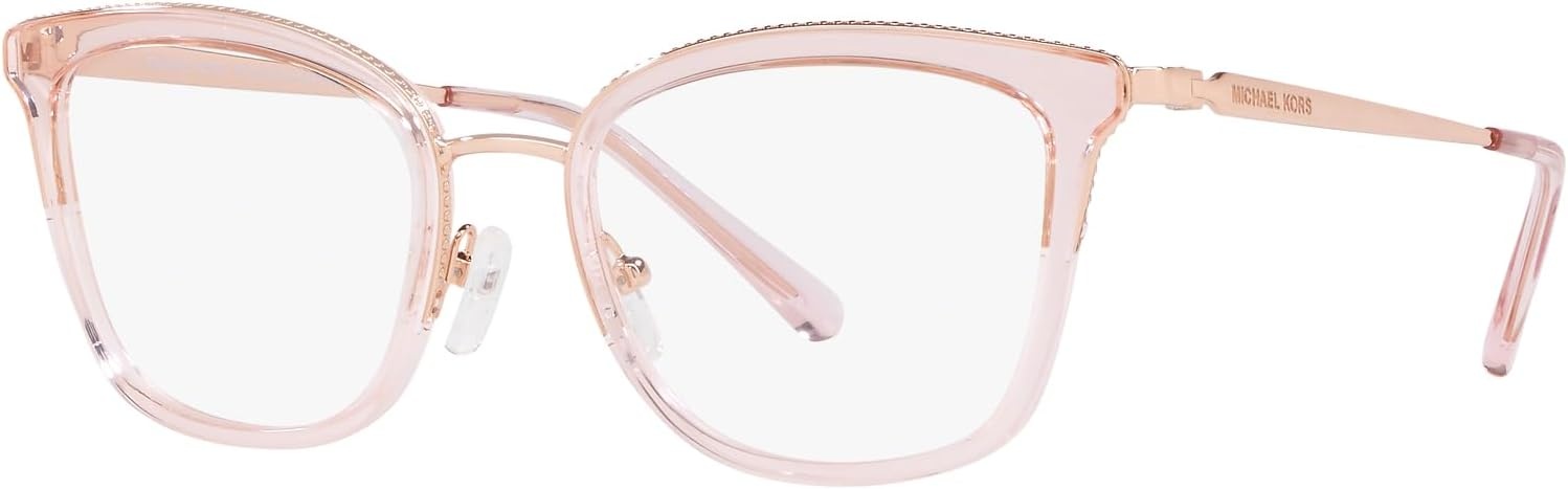 image:imageMichael Kors MK3032 Coconut Grove Prescription Eyewear Frames Rose GoldPink TransparentDemo Lens 51 mm