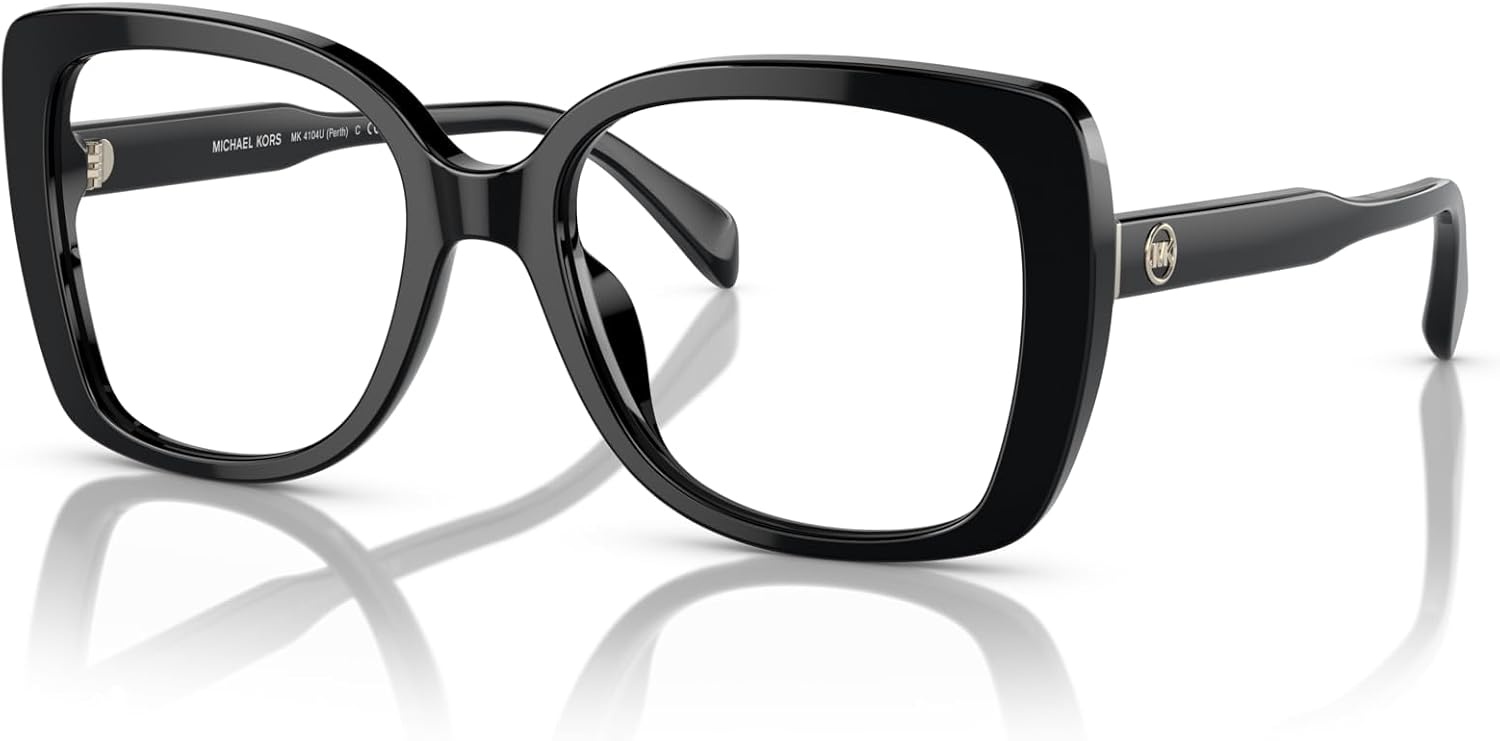 image:imageMichael Kors MK4104U Perth Universal Fit Prescription Eyewear Frames BlackDemo Lens 53 mm