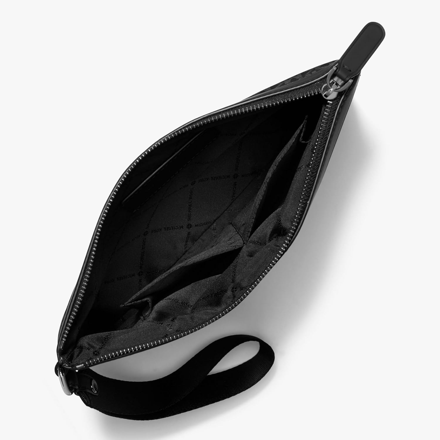 image:imageMichael Kors Mens Brooklyn Travel Pouch SilverTone HardwareSignature Nylon River BlueSilverTone HardwareNylonBlack
