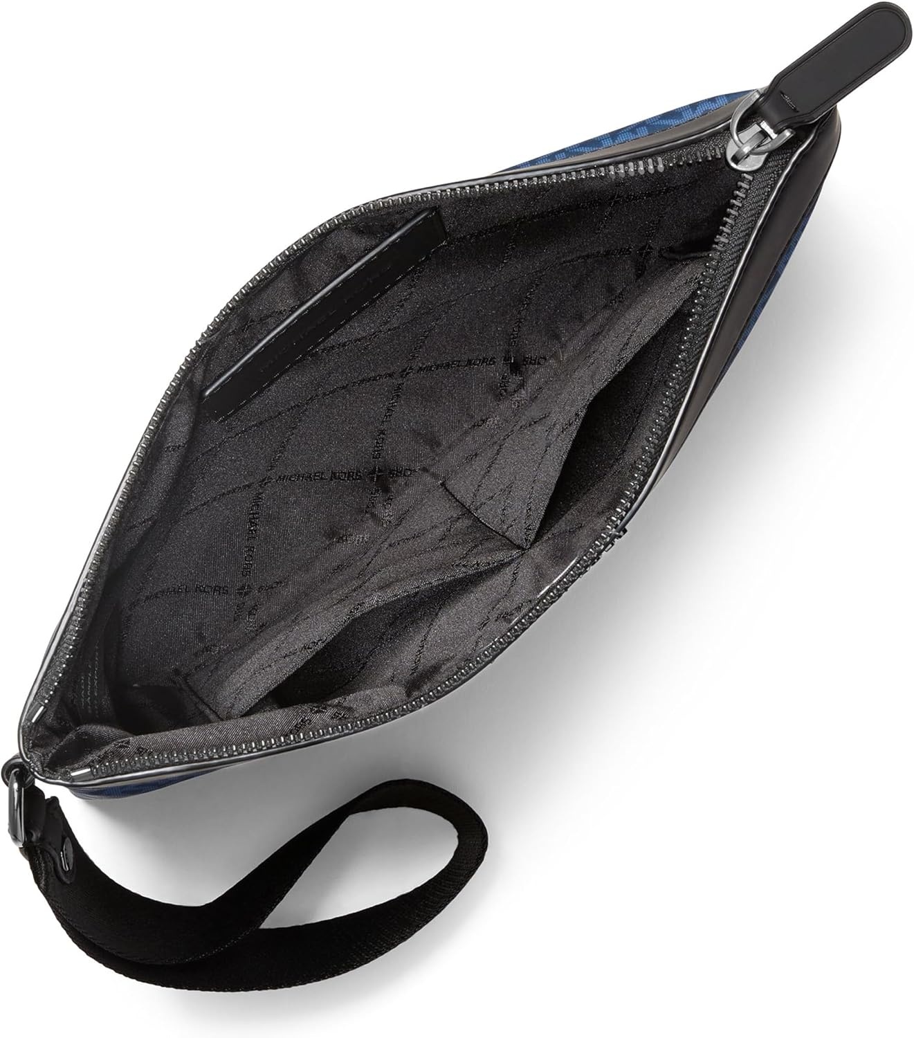 image:imageMichael Kors Mens Brooklyn Travel Pouch SilverTone HardwareSignature Nylon River BlueSilverTone HardwareNylonRiver Blue