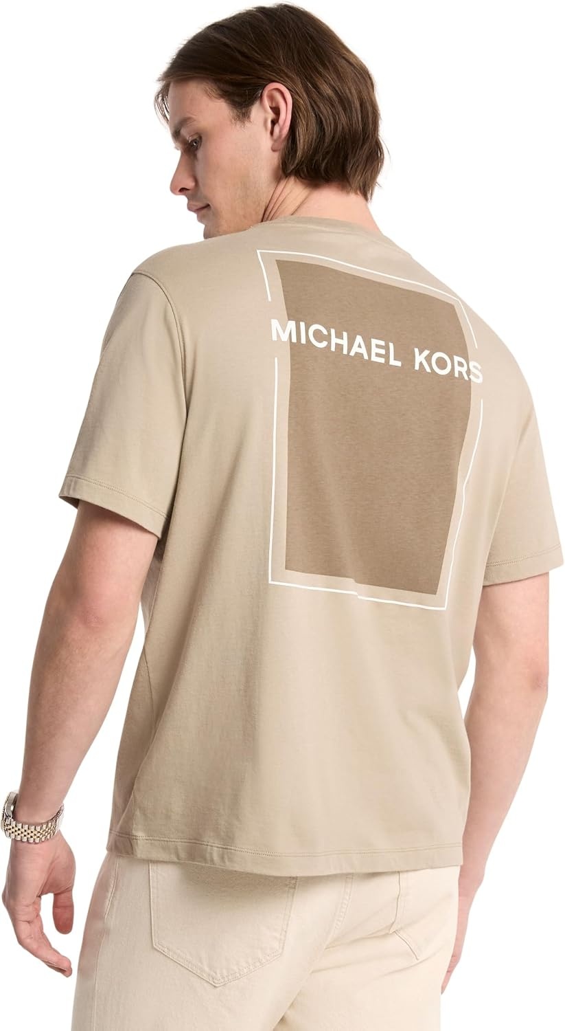 image:imageMichael Kors Mens Graphic TShirtMk Modern LogoDusty Sage