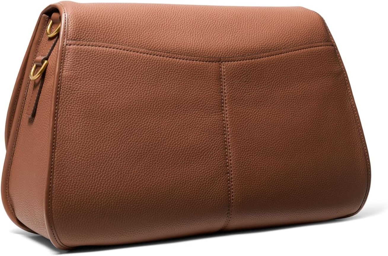 image:imageMichael Kors Mens Holmes Extralarge Convertible MessengerGoldtone HardwareMatte Pebble LeatherLuggage