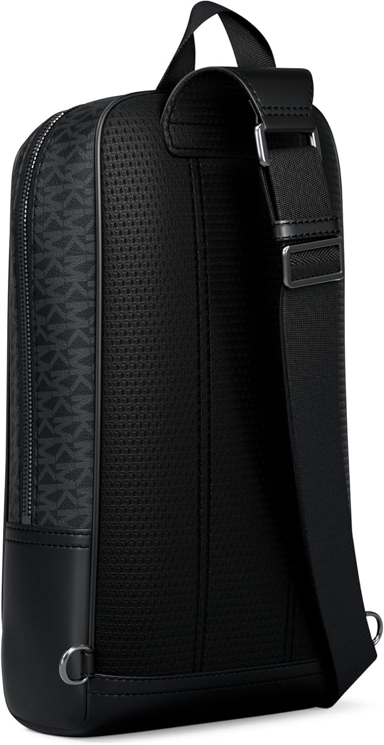 image:imageMichael Kors Mens Hudson A Line Sling PackSignature Nylon Black