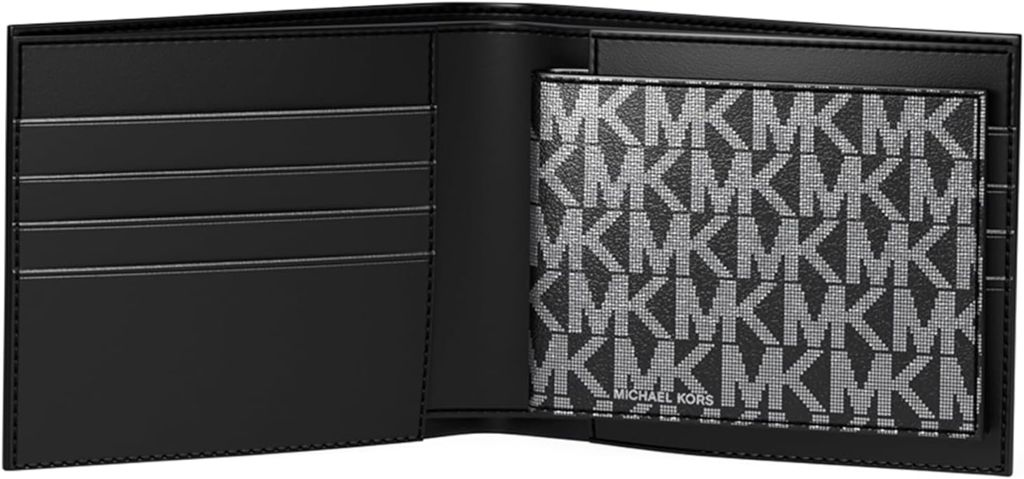 image:imageMichael Kors Mens Hudson Billfold Wallet with PasscaseBlack Signature