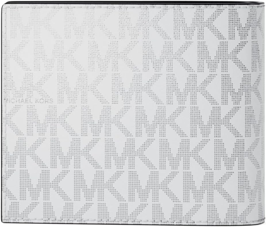 image:imageMichael Kors Mens Hudson Billfold Wallet with PasscaseOptic White Signature
